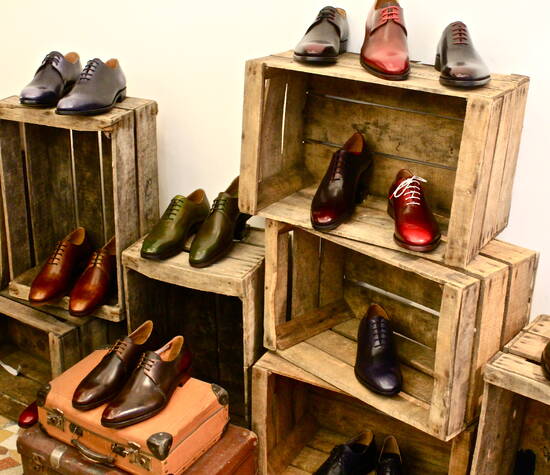La collection Shoe Up au showroom