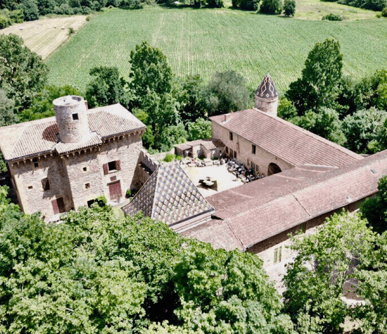 Château de Courbeville, vue du ciel