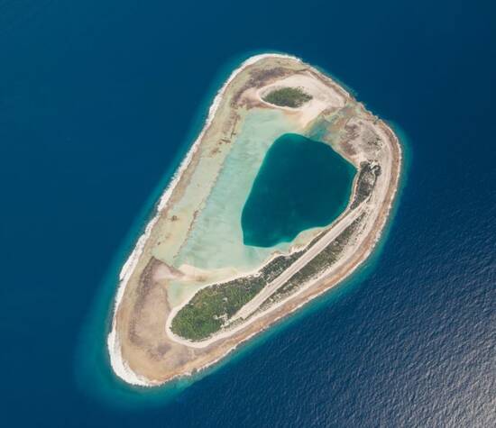 Atoll de Nukutepipi - vue aérienne 