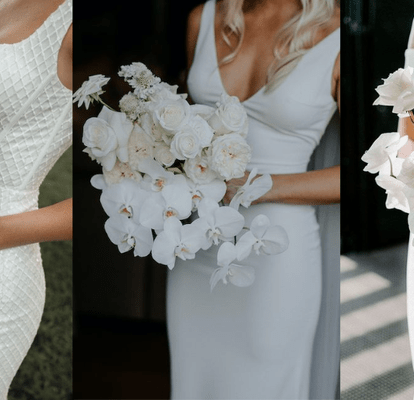 Les plus beaux bouquets de mariée avec des fleurs blanches