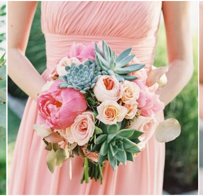 Les 60 plus beaux bouquets de mariée avec des pivoines