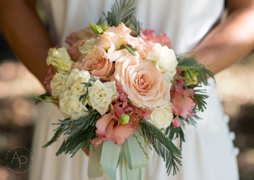 Comment assortir son bouquet de fleurs à sa robe de mariée