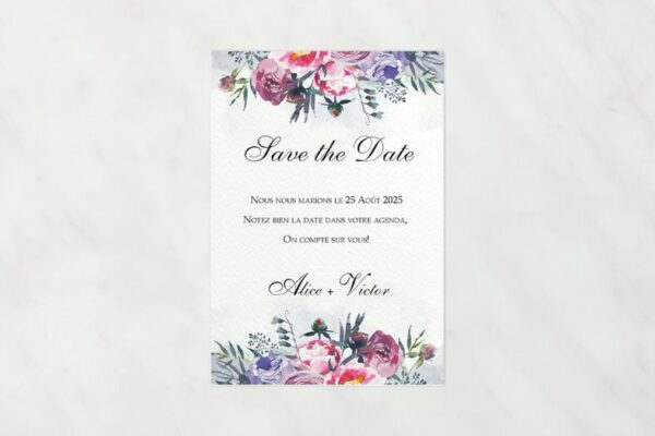 Papeterie de Mariage Save the Date Maria Kiss