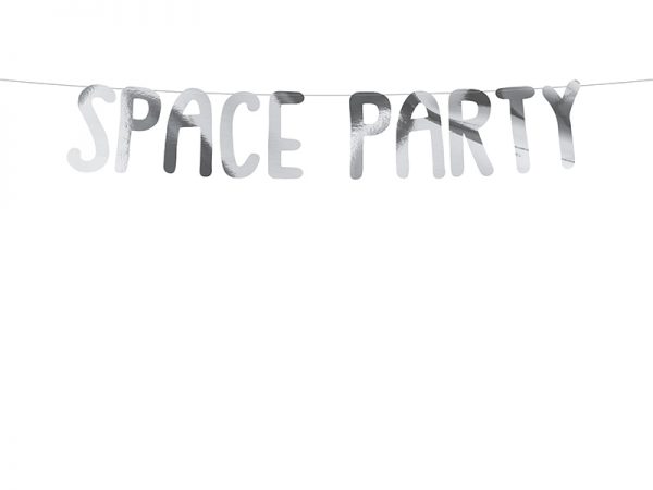 Anniversaire Enfant Couronne de fête d'anniversaire "Space Party" : couleur argentée