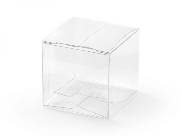 Boîtes & Sachets Boîte en plastique carrée transparente : 10 unités