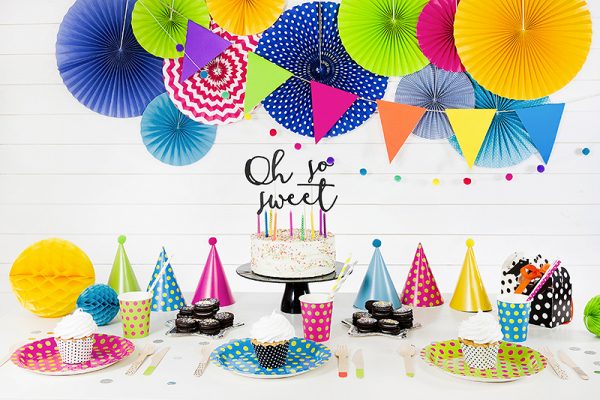 Anniversaire Enfant Couronne de fête d'anniversaire "Happy Birthday" : couleurs assorties
