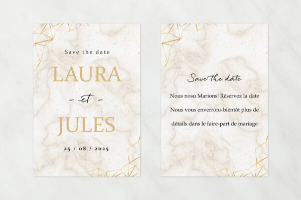 Papeterie de Mariage Save the Date Vanessa Happy