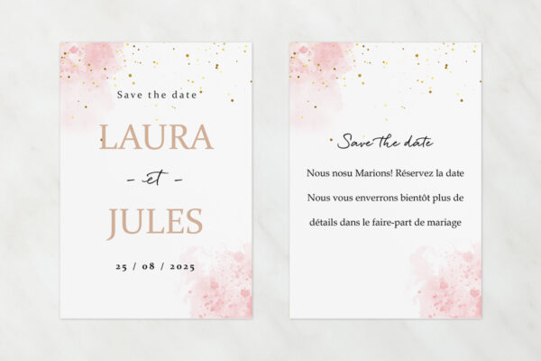 Papeterie de Mariage Save the Date Federica Kiss