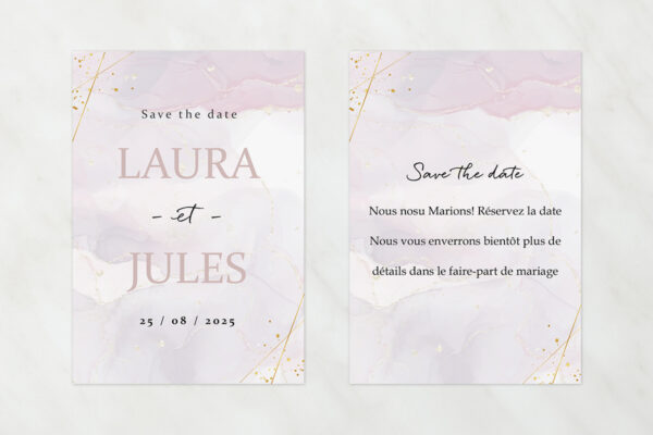 Papeterie de Mariage Save the Date Vanessa Love