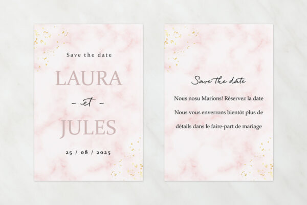 Papeterie de Mariage Save the Date Vanessa Star