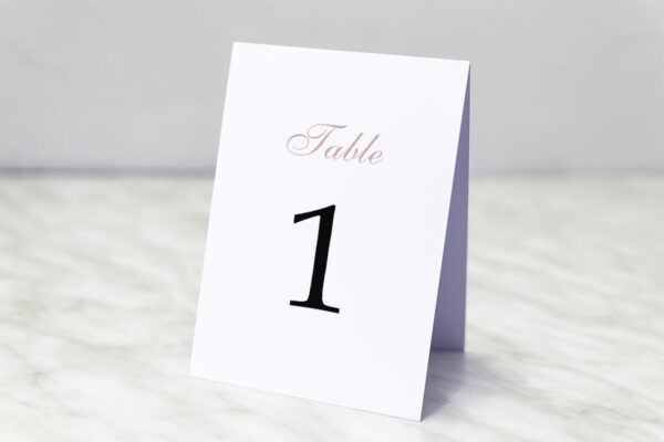 Numéro de Table Mariage Numéro de Table Amelia Kiss