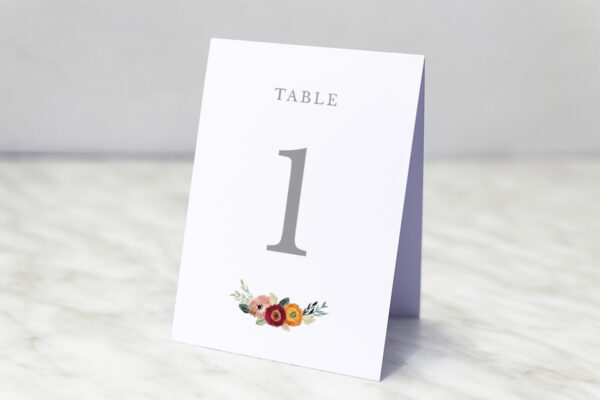Numéro de Table Mariage Numéro de Table Cecile Love
