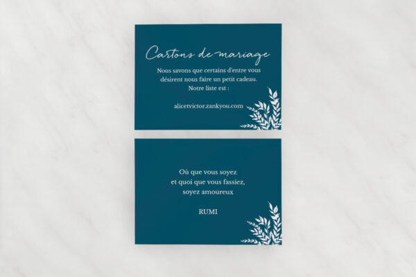 Carte d'information Mariage Invitation Mariage Giselle Love II