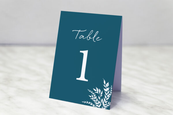 Numéro de Table Mariage Réception avec couronne simple Numéros de table