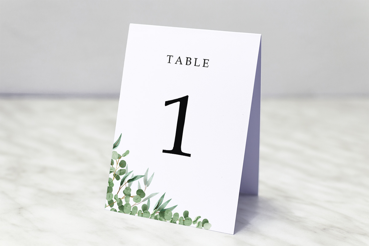 Marque table anniversaire Chiffre 9 OR - Marque table mariage pas