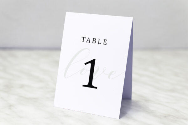 Numéro de Table Mariage Numéro de Table Clara Love