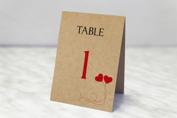 Numéro de Table Mariage Numéro de Table Melanie Passion