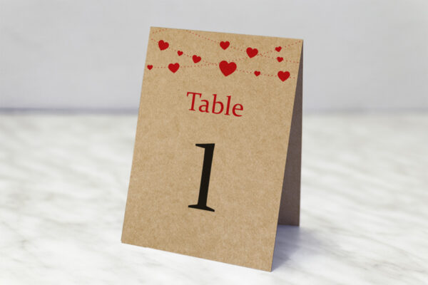 Numéro de Table Mariage Numéro de Table Melanie Love