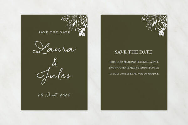 Save the Date Cartes d'invitation à l'occasion de la date du mariage - Round Thing Scented