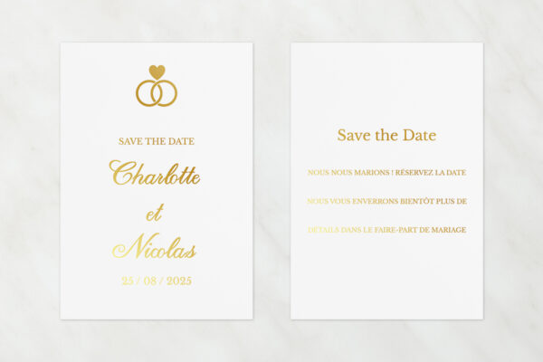 Papeterie de Mariage Save the Date Cristiana Kiss