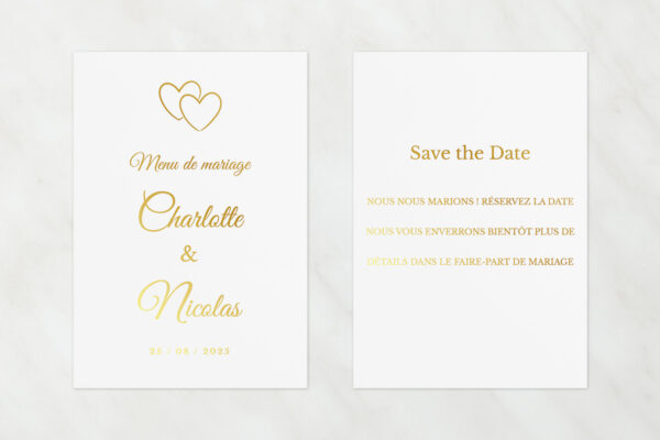 Papeterie de Mariage Save the Date Cristiana Passion
