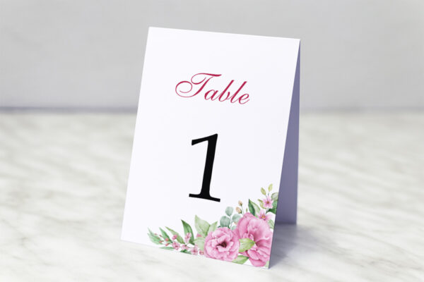 Numéro de Table Mariage Numéro de Table Paula Kiss