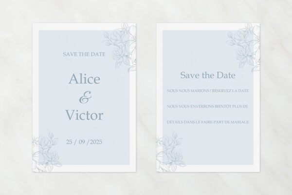 Papeterie de Mariage Save the Date Claudia Love