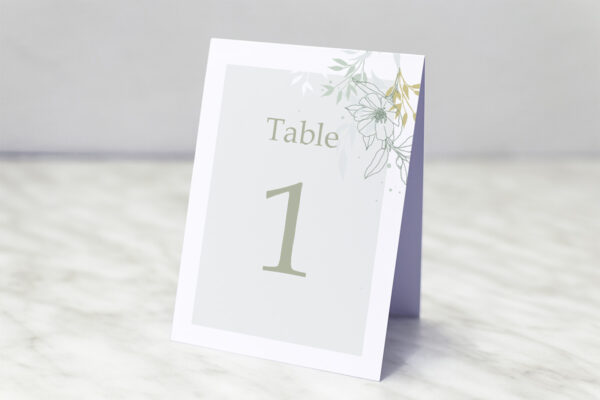 Numéro de Table Mariage Numéro de Table Claudia Star