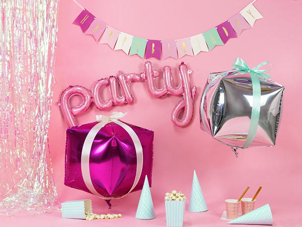 Accessoire EVJF Ballons de fête en aluminium pour le mariage : rose
