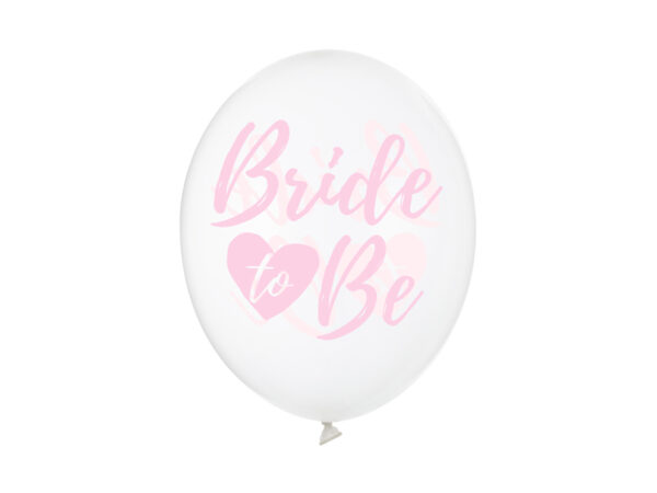 Accessoire EVJF Ballons de mariage transparents "Bride to Be" pour les fêtes de mariage Rose : 50 pcs.