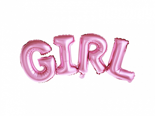 Accessoire EVJF Ballons de mariage en aluminium Ballons de fête "fille" : rose