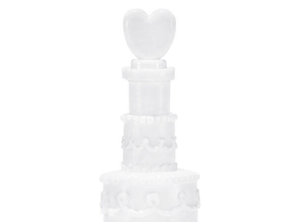 Confettis et pétales Gâteau de mariage Pompero avec cœur Couleur blanche : 48 unités