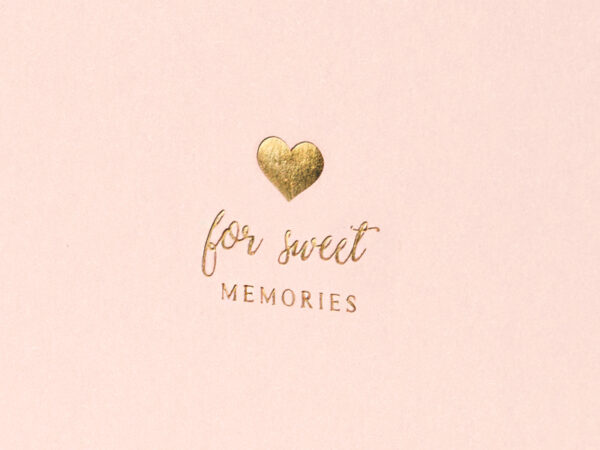 Livre d'or Mariage Livre d'or "For Sweet Memories" Couleur rose et or
