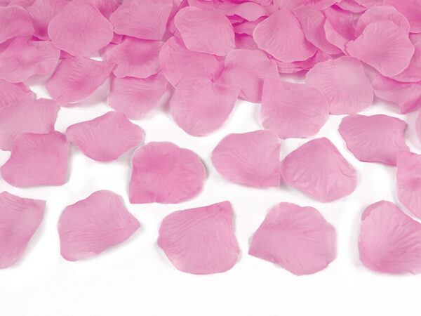 Accessoire EVJF Canon de mariage : Pétales de rose artificiels couleur rose
