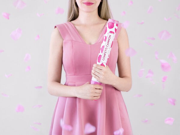 Accessoire EVJF Canon de mariage : Pétales de rose artificiels couleur rose