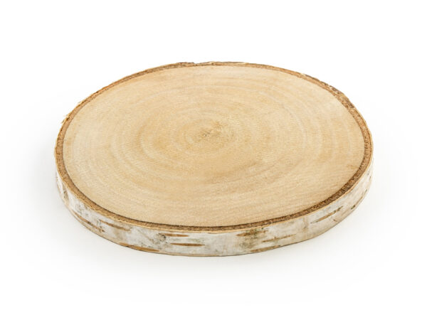 Décoration Mariage Tranche d'arbre en bois : 2 pièces.