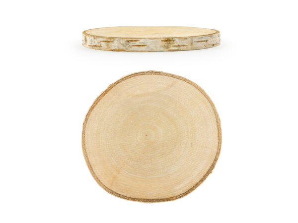 Décoration Mariage Tranche d'arbre en bois : 2 pièces.