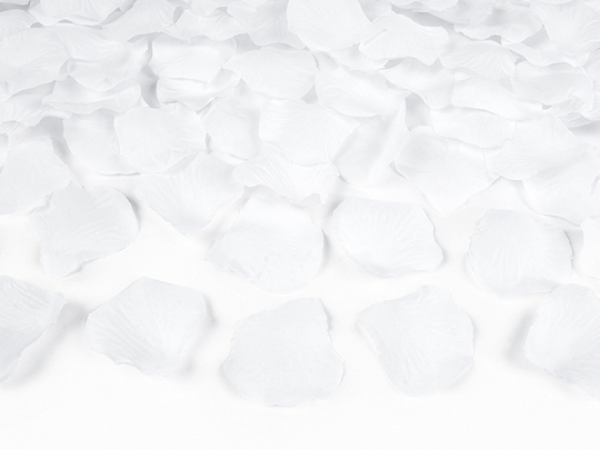 Confettis et pétales Pétales en tissu blanc : 100 Pcs.