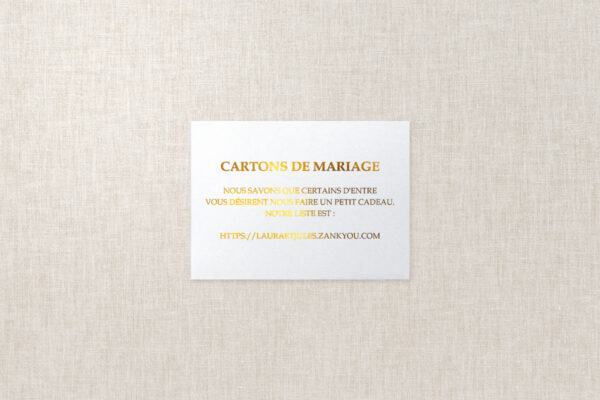 Carte d'information Mariage Invitation Mariage Delia Star